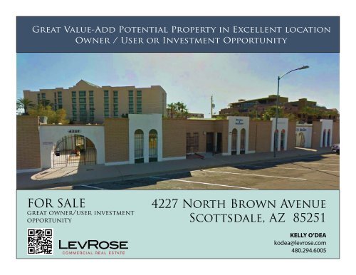 4227 North Brown Avenue Scottsdale, AZ 85251 FOR SALE