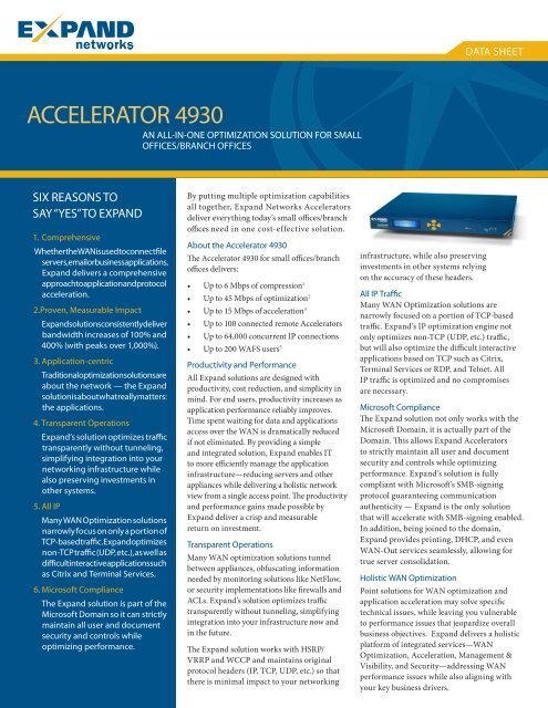 ACCELERATOR 4930 - Scunna Network Technologies