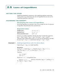 2.5 Laws of Logarithms