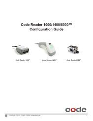 Code Reader 1000/1400/8000â¢ Configuration Guide - POS systems