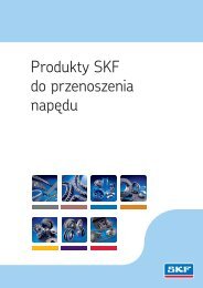 Produkty SKF do przenoszenia napędu