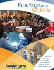 New Student Orientation Booklet - Southeastern Technical College