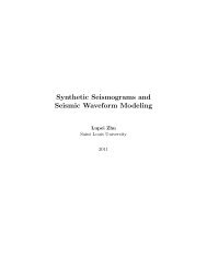 Synthetic Seismograms and Seismic Waveform Modeling