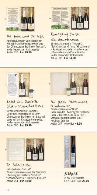 KATALOG NR. 3 - Manufaktur Jörg Geiger, Apfelweincocktails ...