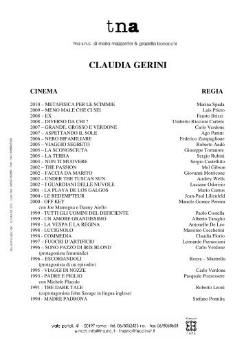 CLAUDIA GERINI