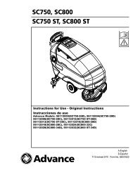 SC750, SC800 SC750 ST, SC800 ST - Advance