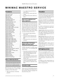 MiniMAC Maestro service manual