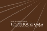 HOOPHOUSE GALA - Michigan Wines