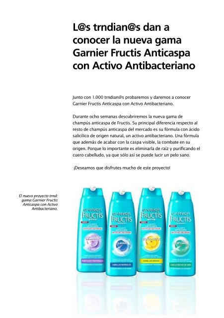 Garnier Fructis Anticaspa con Activo Antibacteriano - trndload