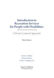 Introduction to Recreation Services for People with Disabilities