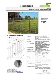 Montageanleitung Gitterzaun TOP-MIDI - Adronit GmbH & Co.