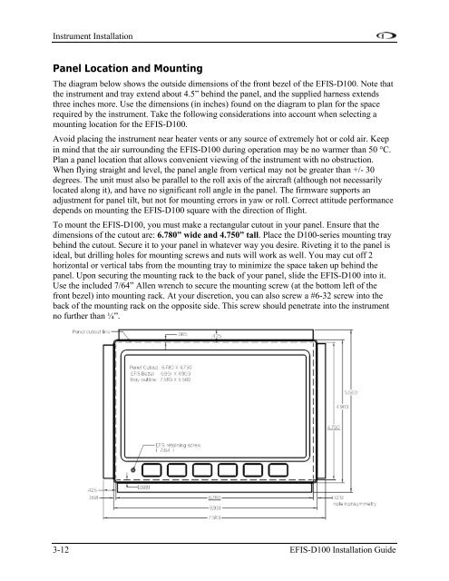 EFIS-D100 Installation Guide - Dynon Avionics