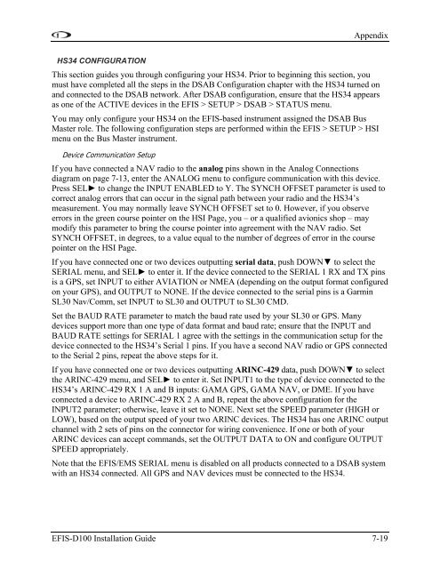 EFIS-D100 Installation Guide - Dynon Avionics