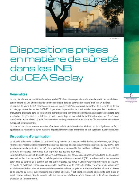 TSN SACLAY 2011 - CEA Saclay