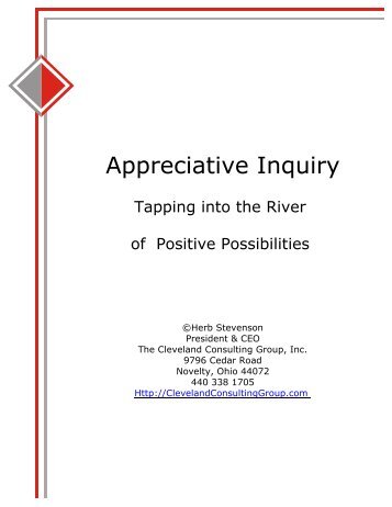 Download PDF - Appreciative Inquiry - Cleveland Consulting Group