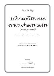 Ich wollte nie erwachsen sein - Arrangement Verlag