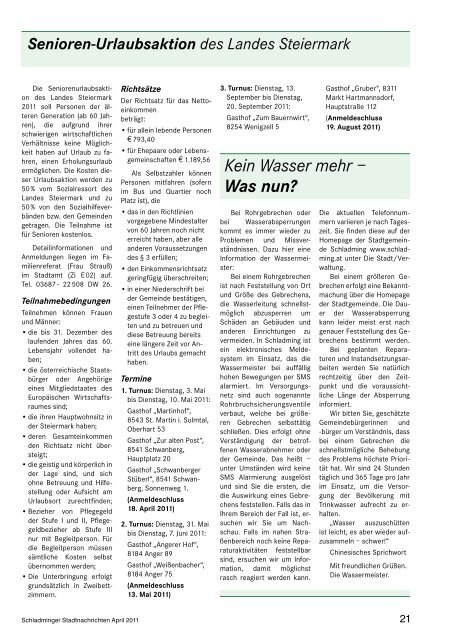 Ausgabe April 2011 - Schladming