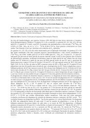 GeoquÃ­mica dos granitos e seus minerais da Ã¡rea de Guarda-Sabugal