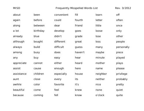 misd-frequently-misspelled-words-list-rev-3-2012-about-again
