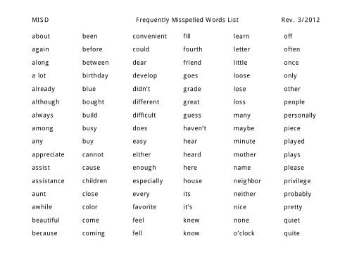 misd-frequently-misspelled-words-list-rev-3-2012-about-again