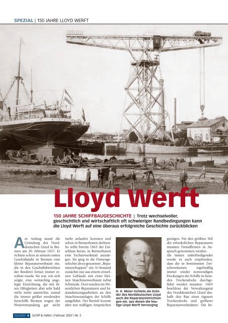 Lloyd Werft Bremerhaven - Schiff & Hafen