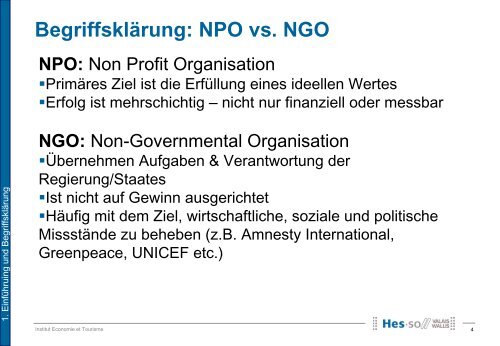 Stakeholder- Management in NPOs - Regiosuisse