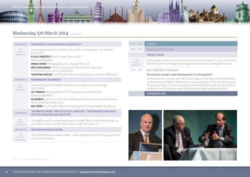 to view and download the IHIF 2013 programme - International Hotel ...