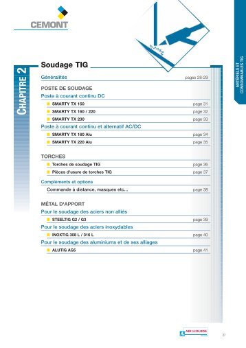 Soudage TIG - Cemont