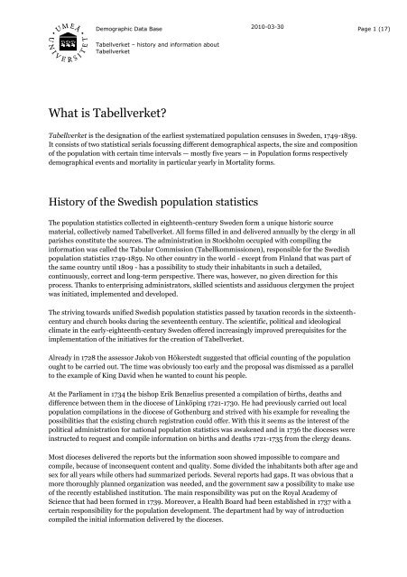 Read More About The History Behind Tabellverket And Its