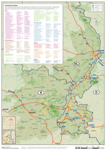 touristische Karte - Limburg