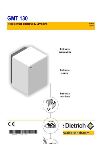 Instrukcja Techniczna dla GMT 130 - De Dietrich