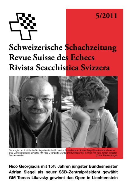 Schweizerische Schachzeitung Revue Suisse des Echecs Rivista ...