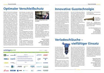Innovative Gusstechnolgie Optimaler ... - SchuettgutPortal.com