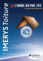 Tuiles Terre Cuite - Annuel des Prix