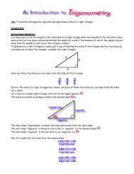 Aim: To identify the opposite, adjacent and hypotenuse sides of a ...