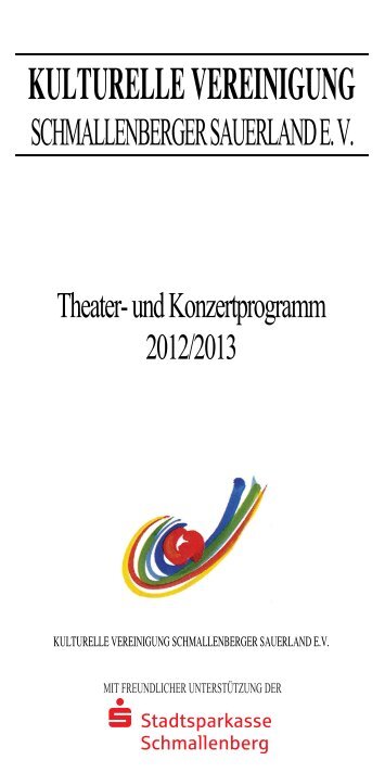 und Konzertprogramm 2012/2013 - Schmallenberg