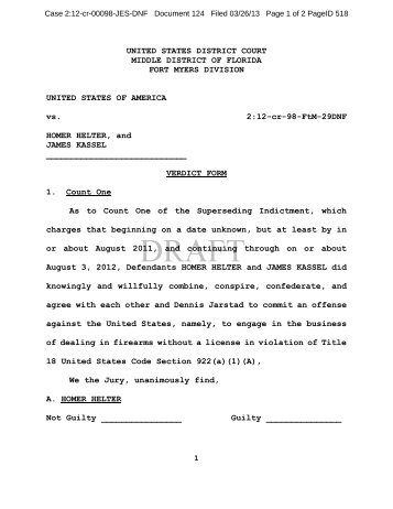 Helter and Kassel Verdict Form - Naples Daily News