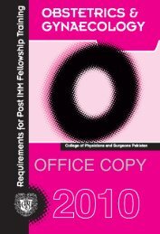OFFICE COPY - e-Log Book - College of Physicians and Surgeons ...