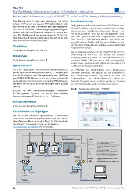 VAV700 Multifunktionaler Volumenstromregler mit integriertem ...