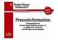Download Pressemappe 2012 - Neusser Bürger-Schützen-Verein e.V.