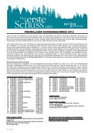 Schiessnachweis - Revierjagd Luzern