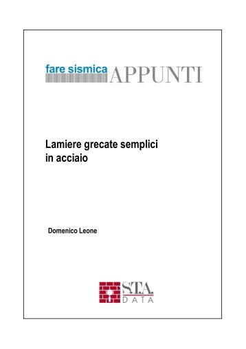 Lamiere grecate semplici in acciaio - S.T.A. Data S.r.l.