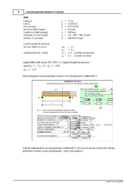 Lamiere grecate semplici in acciaio - S.T.A. Data S.r.l.