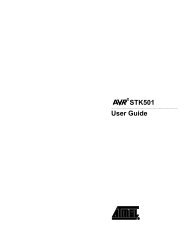 AVRÂ® STK501 User Guide - Atmel Corporation