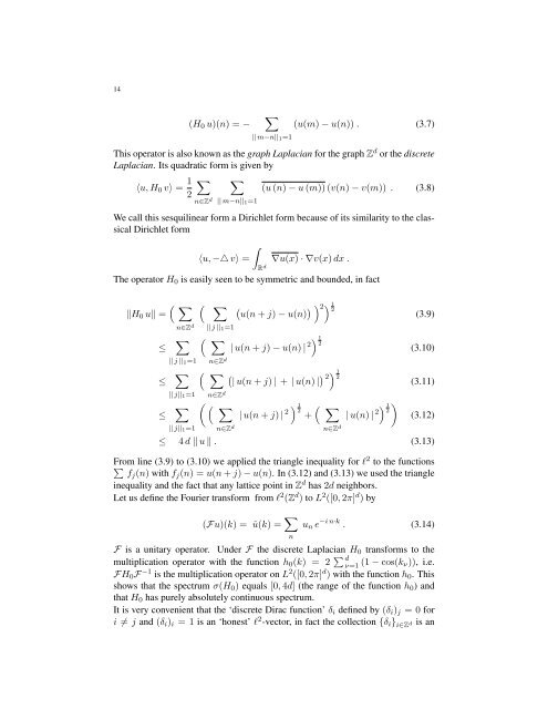 An Invitation to Random Schr¨odinger operators - FernUniversität in ...