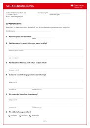 Perspektiven Santander Consumer Bank Ag
