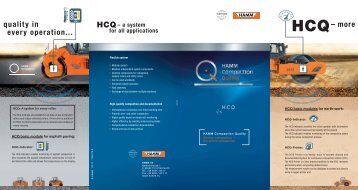 Flyer HCQ - Hamm AG