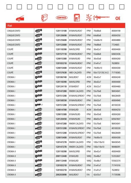 engine oil seals pocket-guide - Corteco