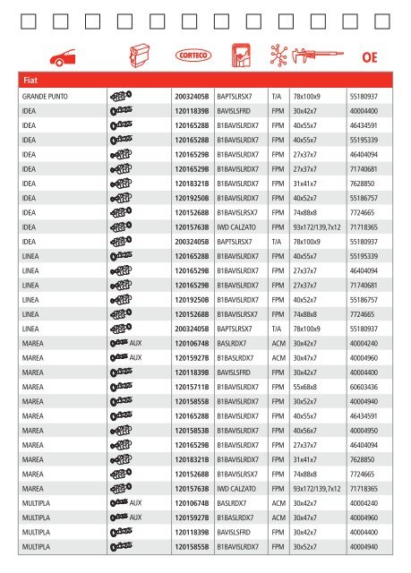 engine oil seals pocket-guide - Corteco