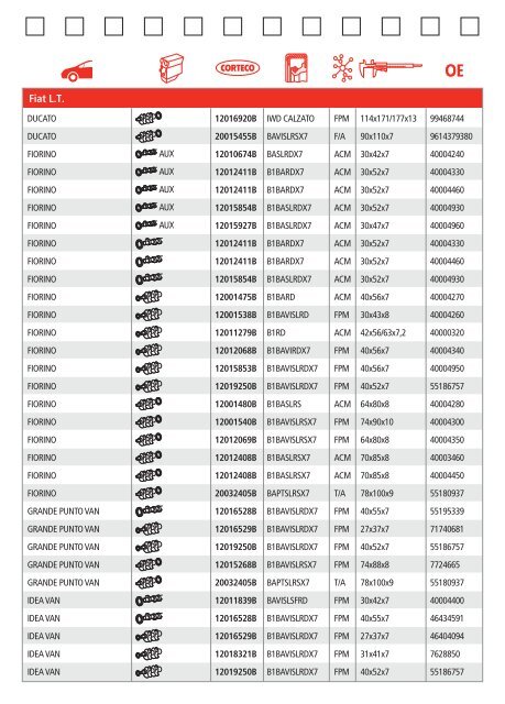 engine oil seals pocket-guide - Corteco